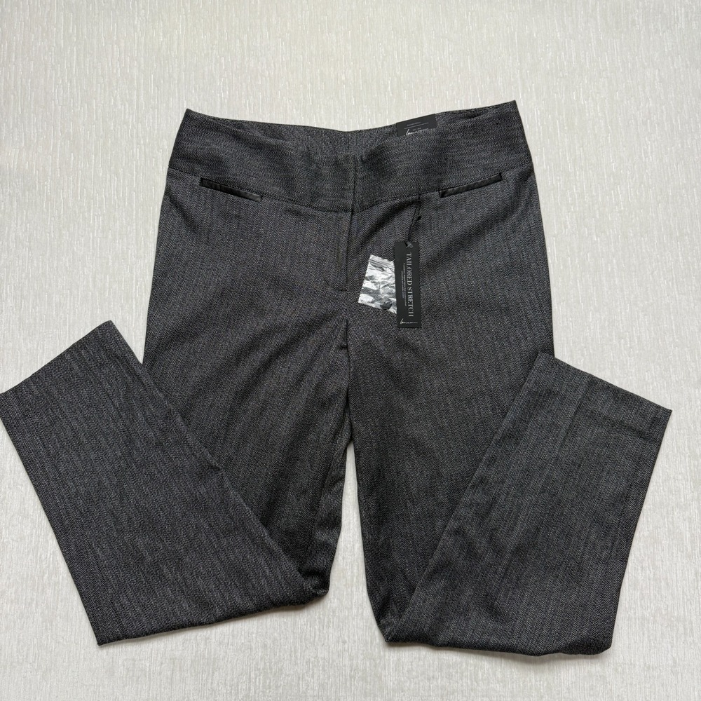 Lane Bryant The Lena Ankle Pants Womens 14 Gray Tailored Stretch Curvy Office